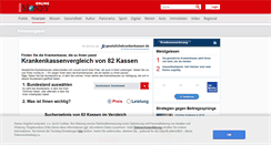Desktop Screenshot of krankenkassen.focus.de